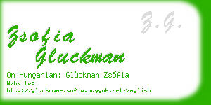 zsofia gluckman business card
